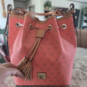 Dooney & Bourke Coral Bucket Bag with Tassel